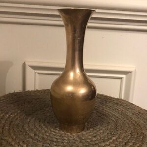 Solid brass vase India